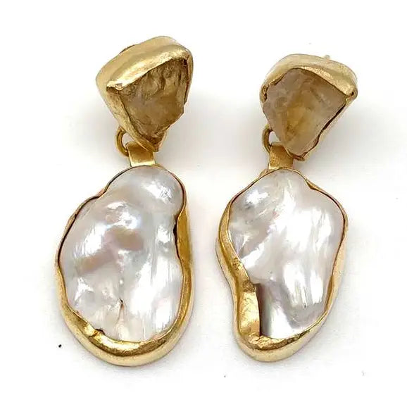 Baroque Pearl Drop Earrings