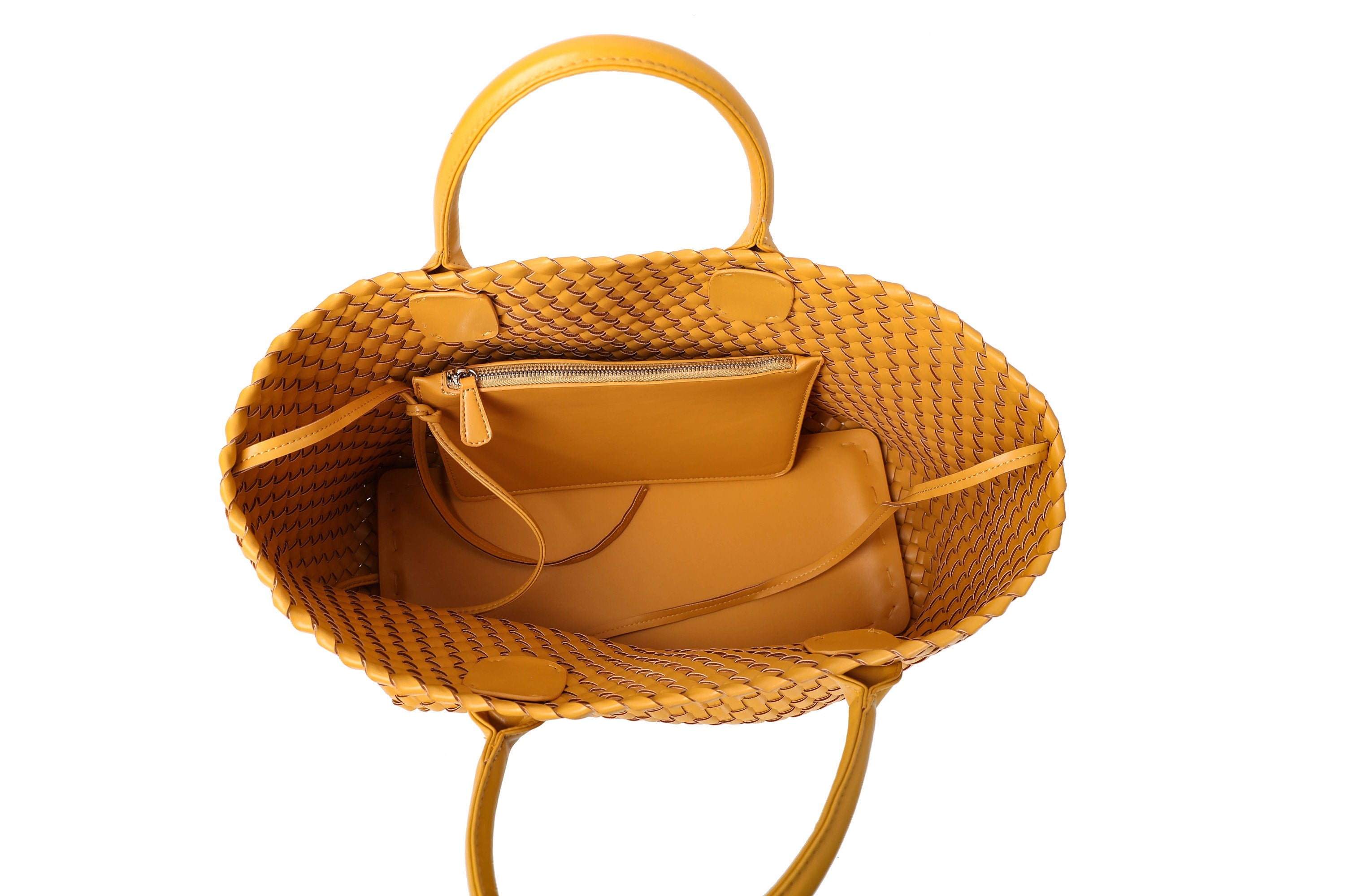 Woven Cafe Latte Vegan Tote Bag