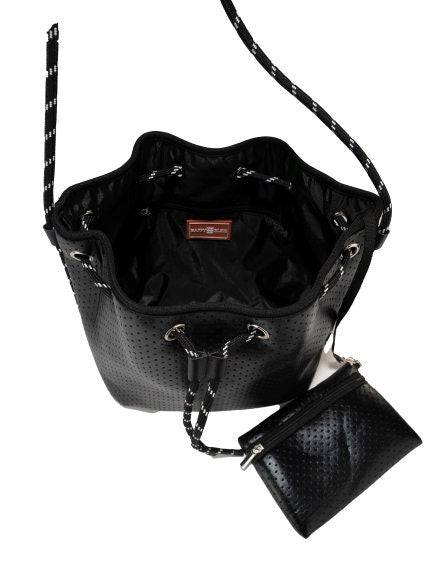 BUCKET Leatherette Black Bag tote