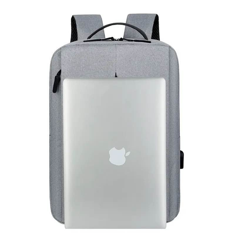 Backpack Unisex Black, Gray or Denim Blue USB Port
