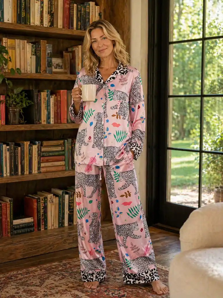Pink Safari Pajama Set