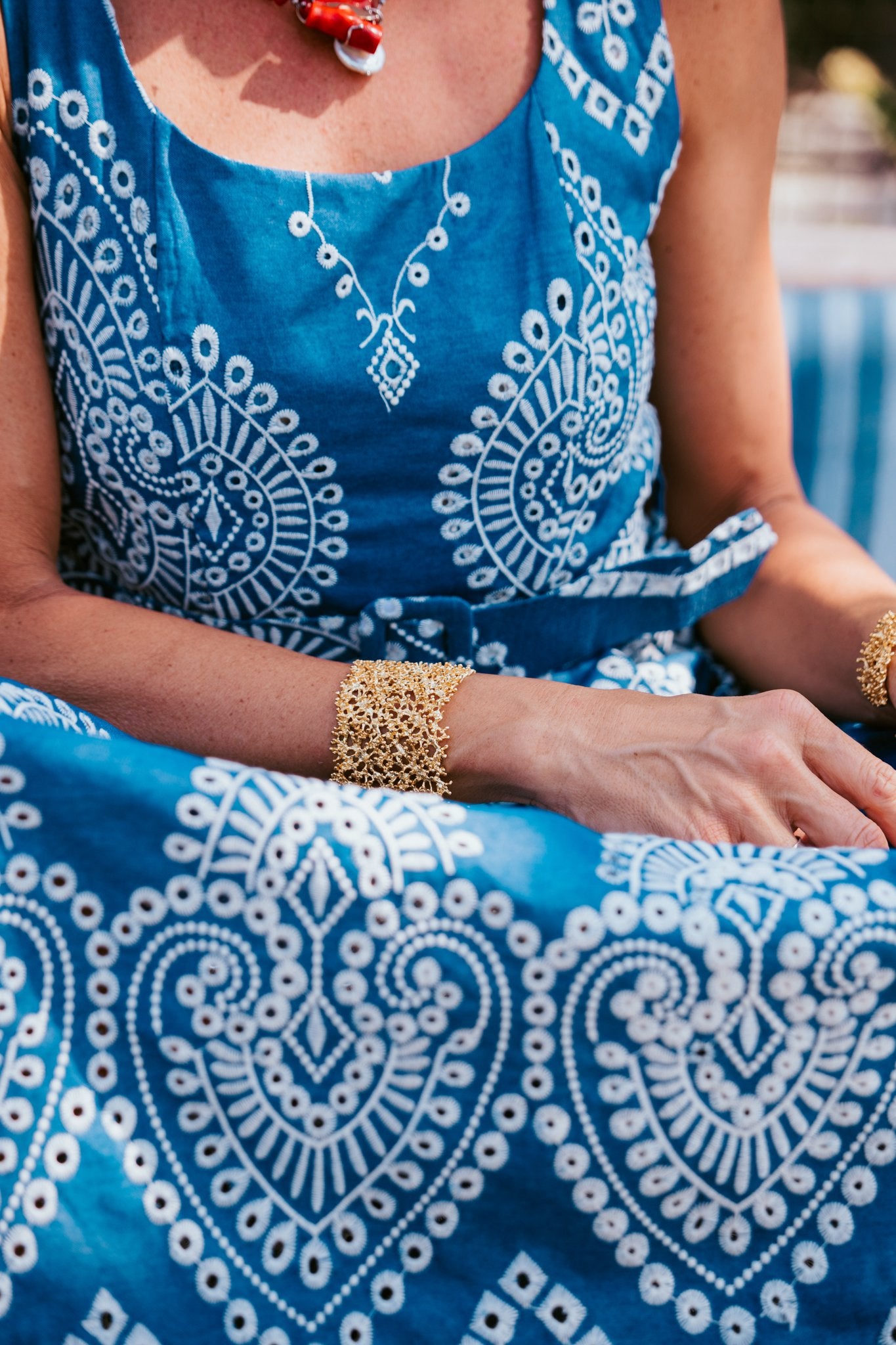 Mediterranean Muse Cotton Dress