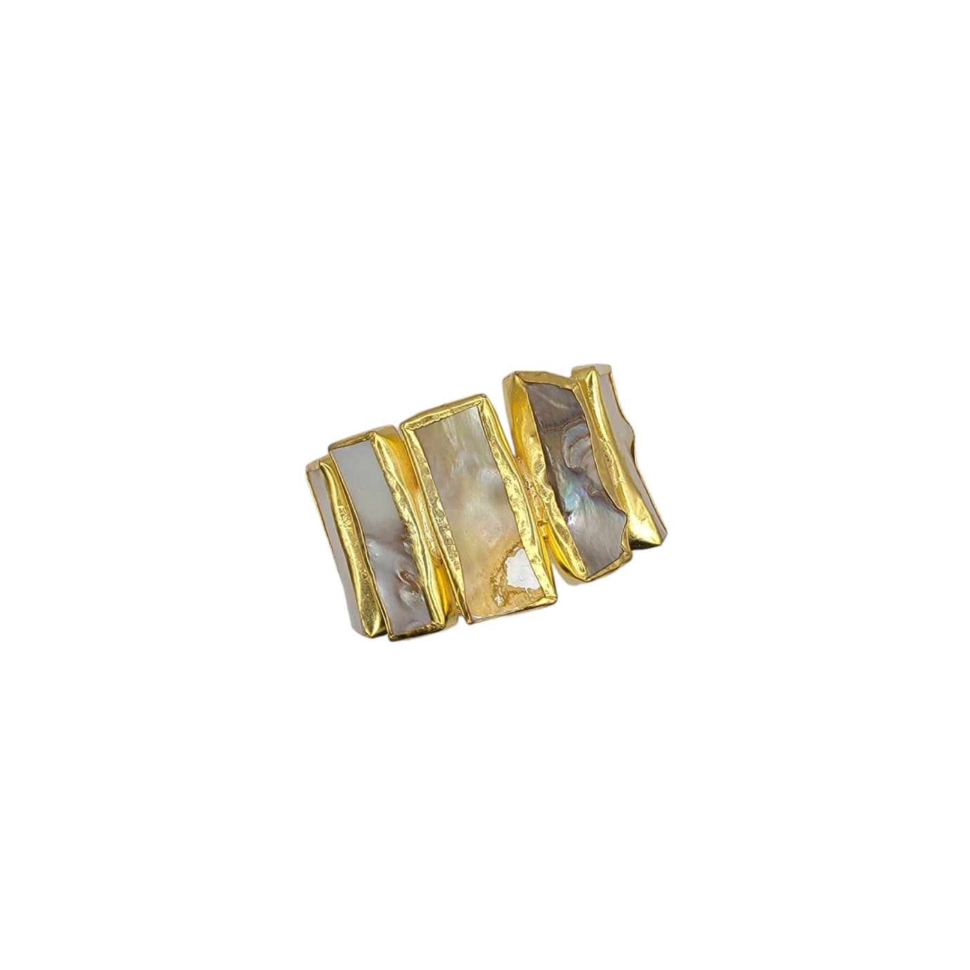 Mother of Pearl Bar Statement Ring