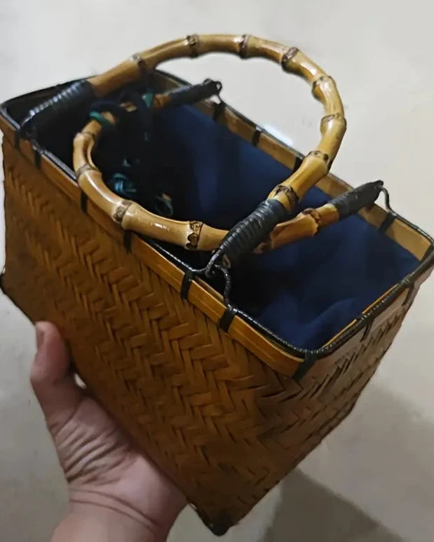 Basket Bamboo Mini Tote