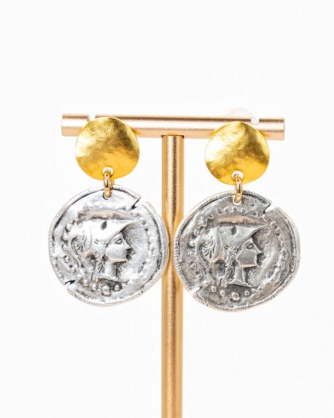 Coin Goddess Earrings