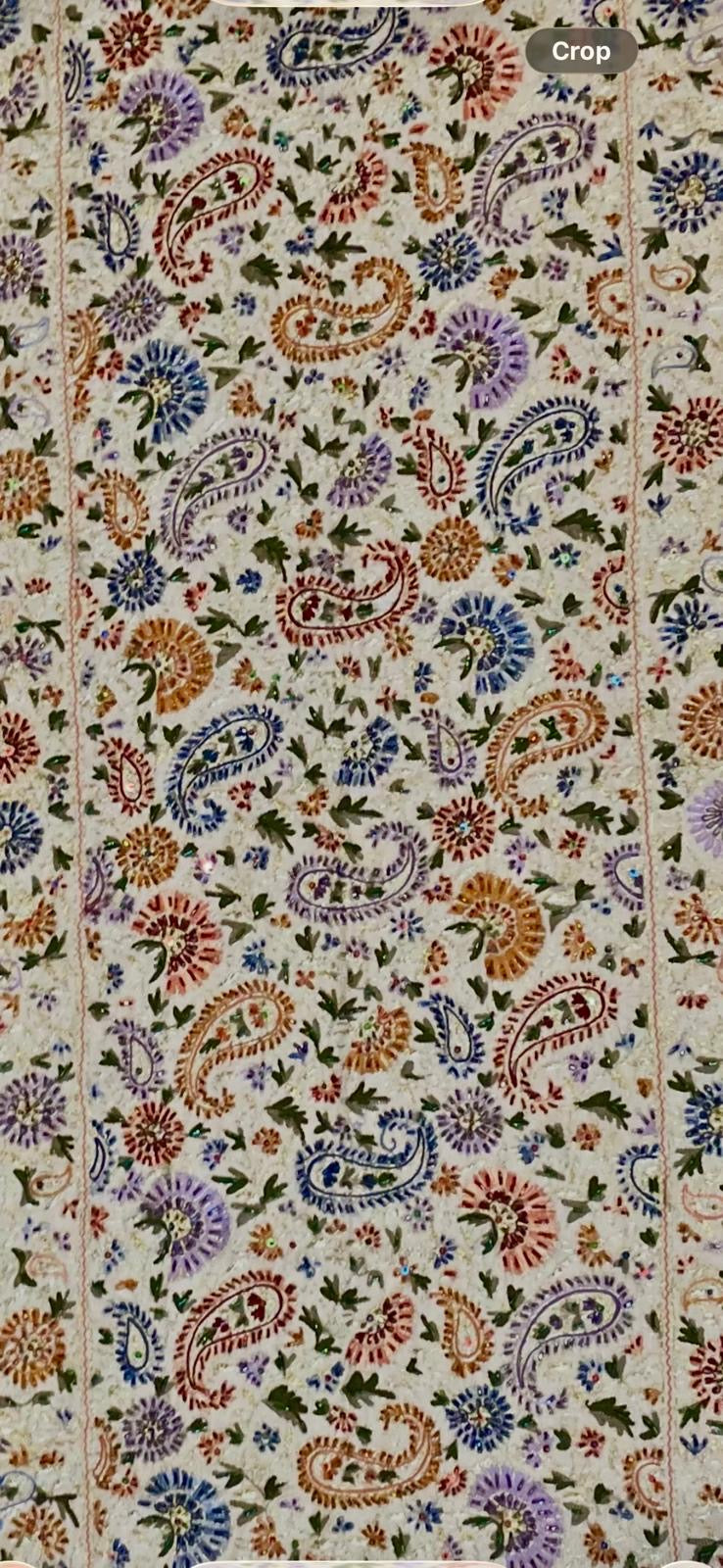 The King of Scarves Rhinestone Paisley Shawl