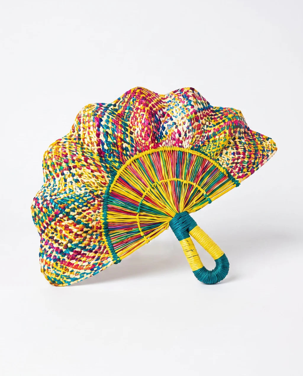 Colombiana Handwoven Artisan Fan