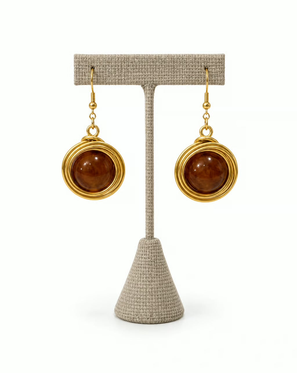 Siena Amber Orbit Earrings