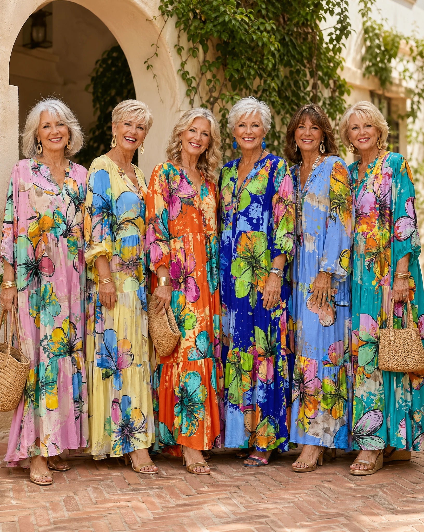 Painted Garden Maxi Dress