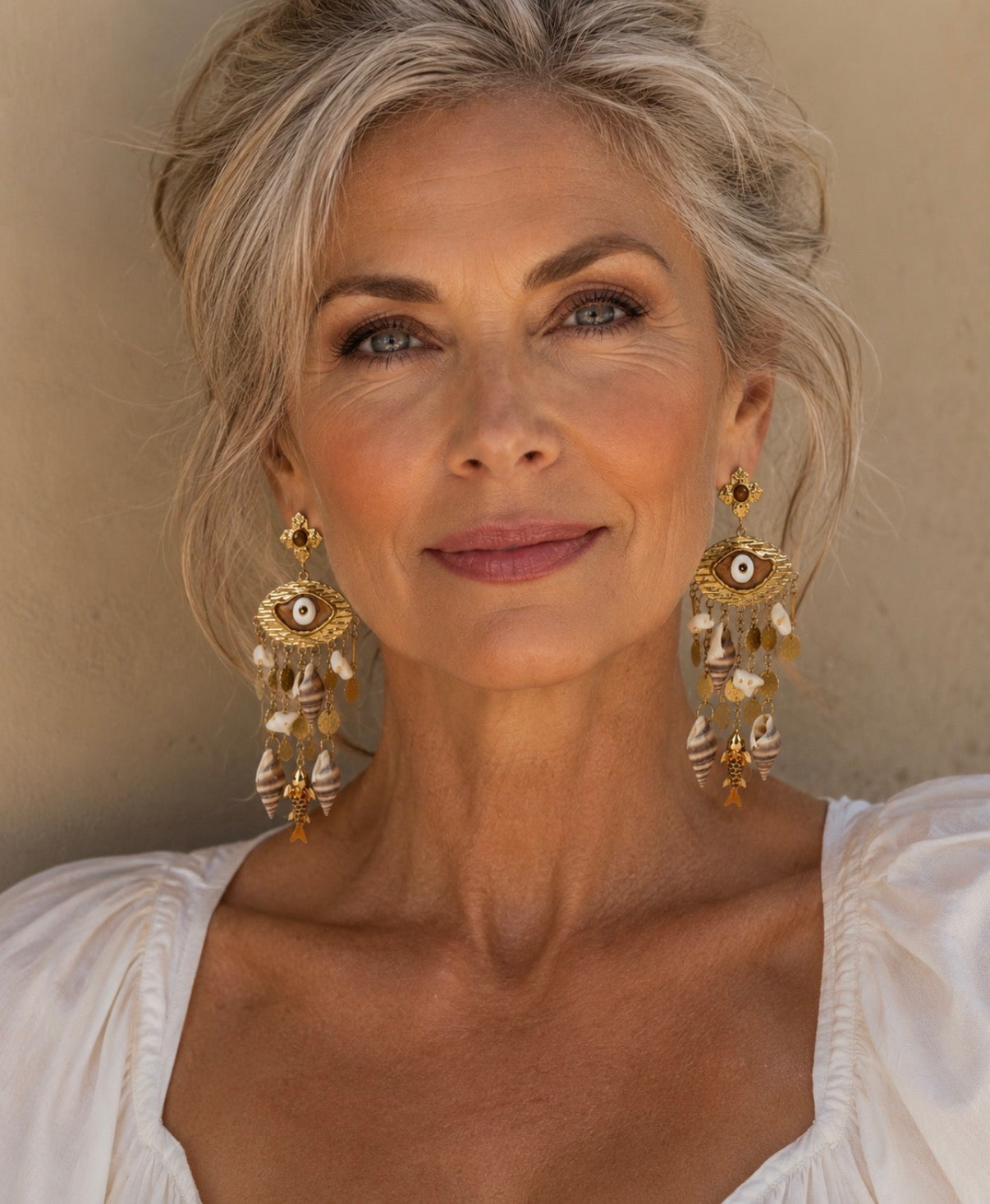Mediterranean Talisman Statement Earrings