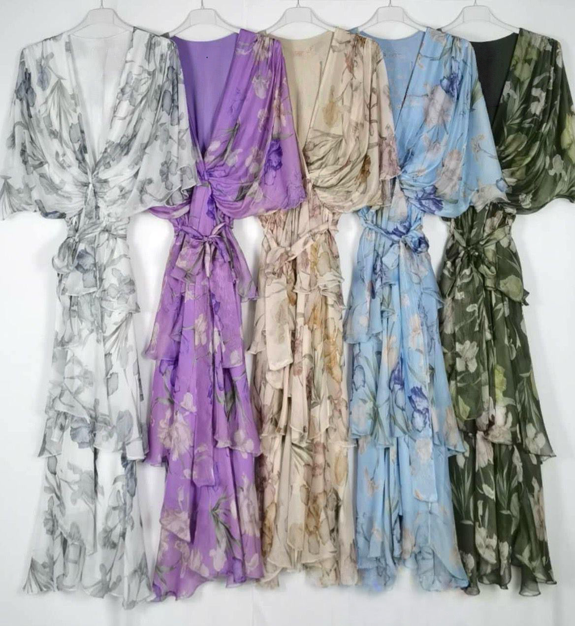 Floral Layered Tier Dress