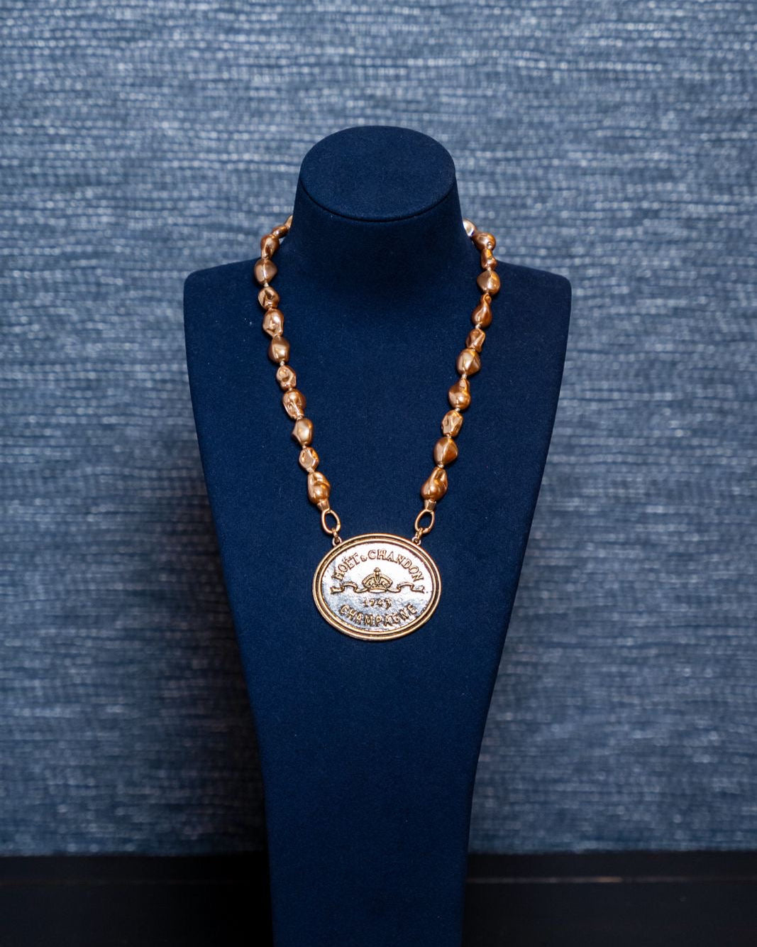 Moët Champagne Medallion Necklace