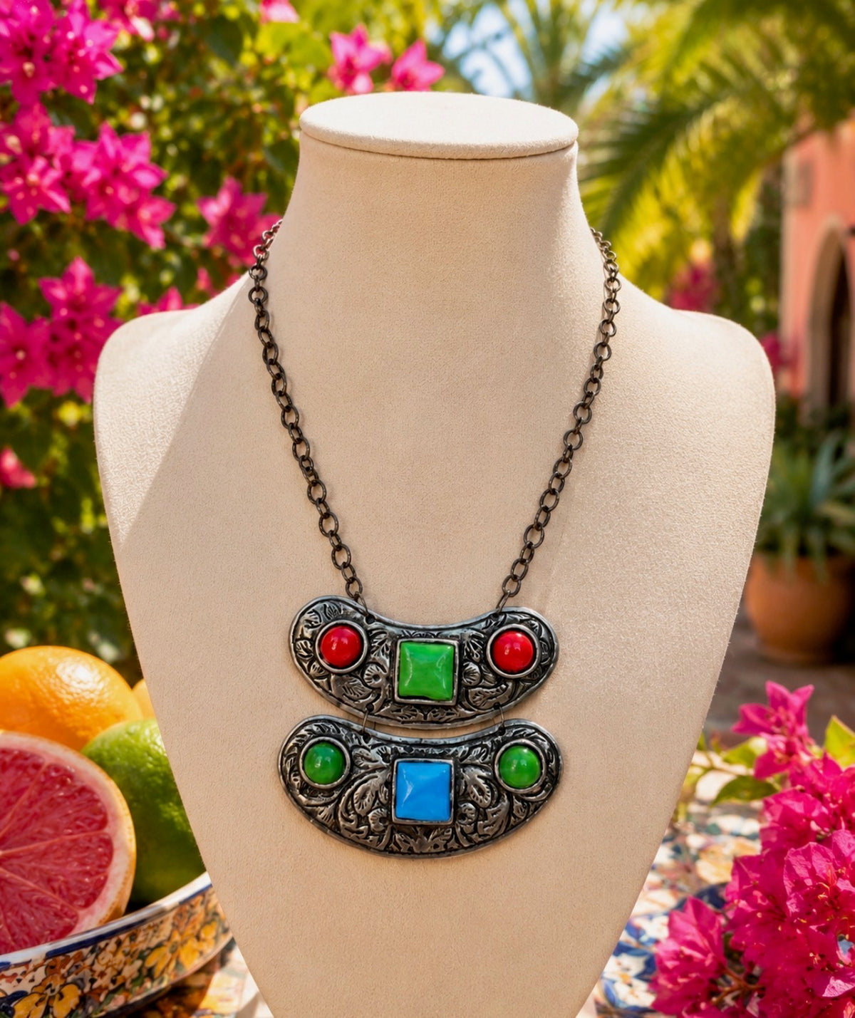 The Cartagena Color Statement Necklace