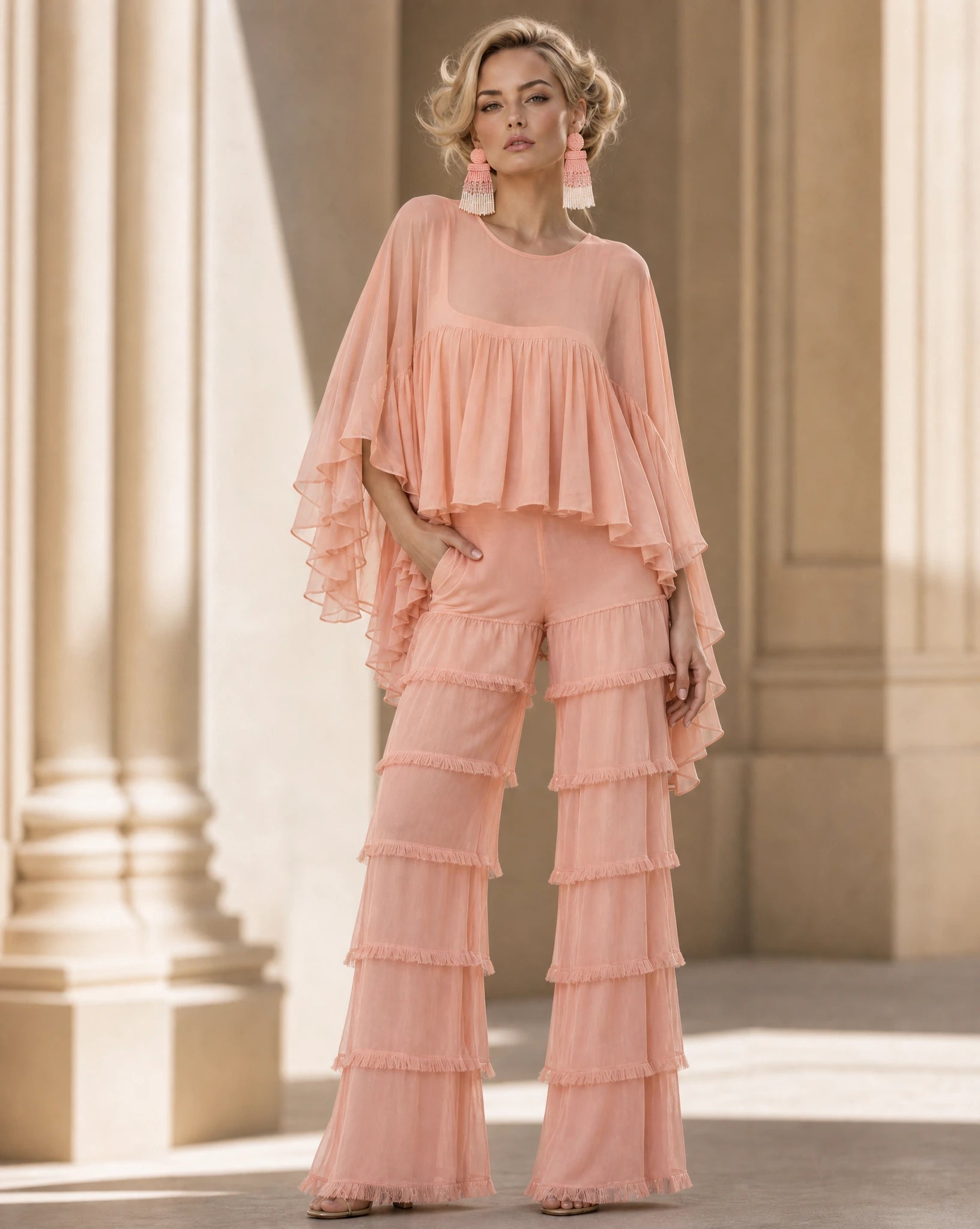 Riviera Ruffle Two-Piece Set