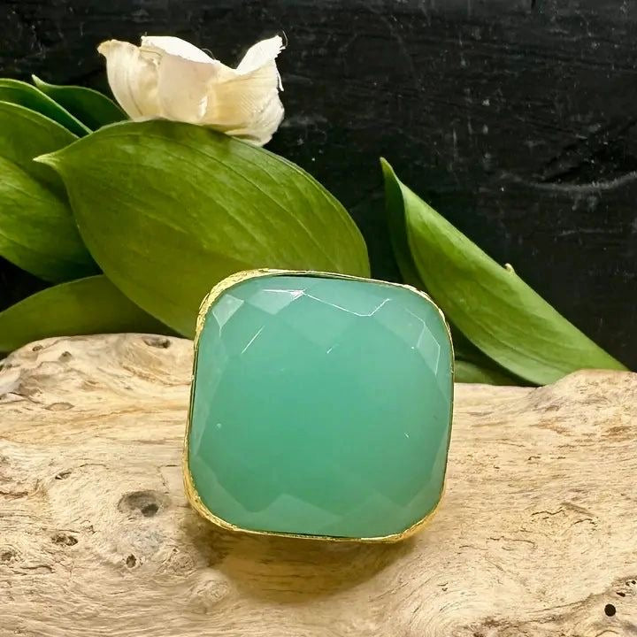 The Bijou Square Cocktail Ring