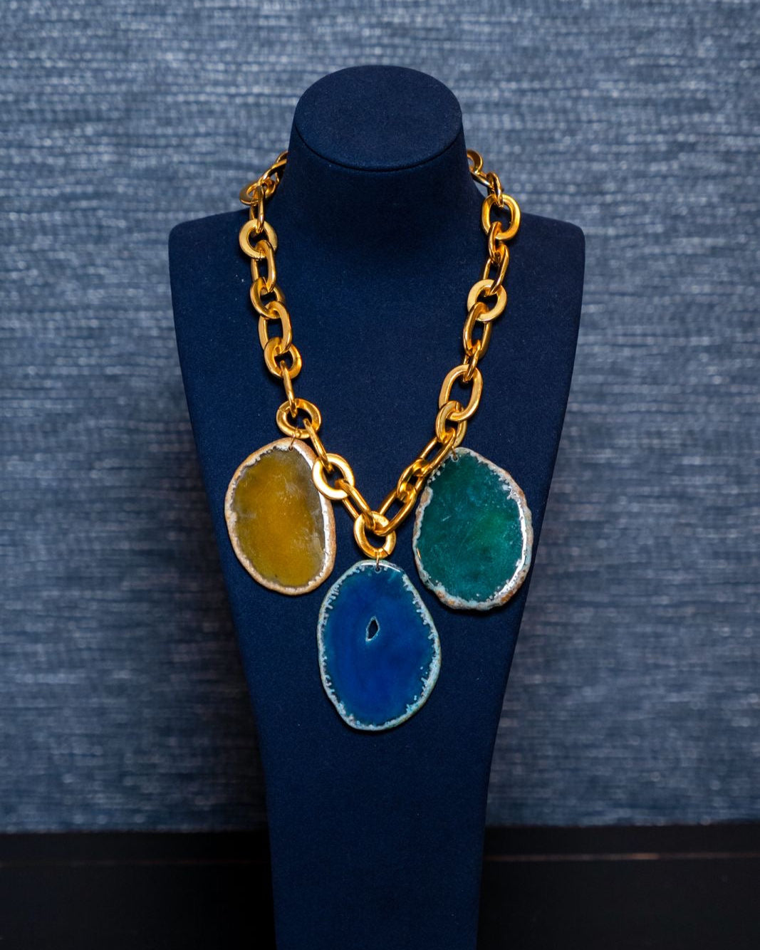 Triple Agate Power Necklace – Bold & Grounded