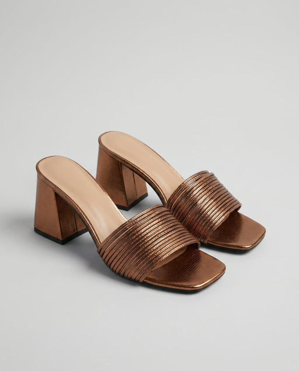 Riviera Bronze Metallic Mule