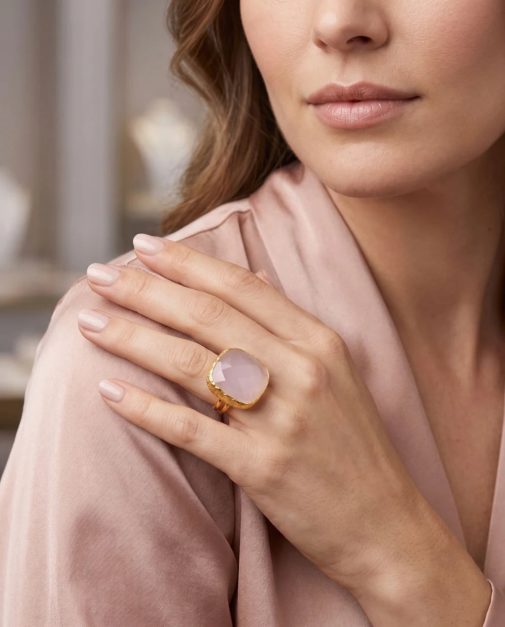 The Bijou Square Cocktail Ring