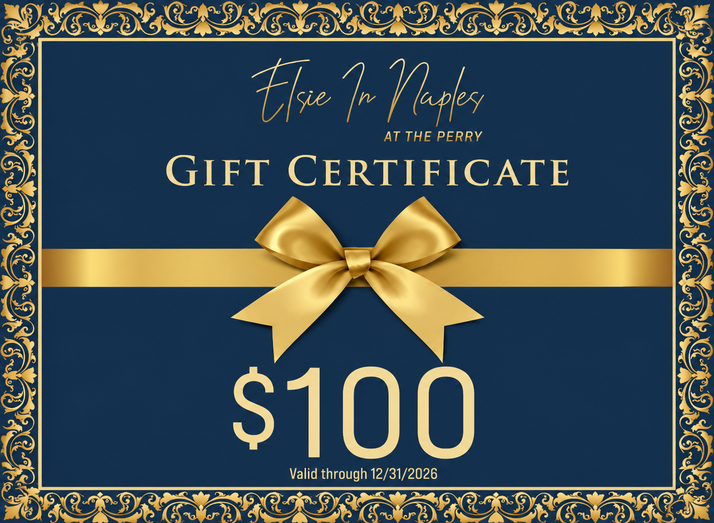 Gift Certificates from Elsie in Naples