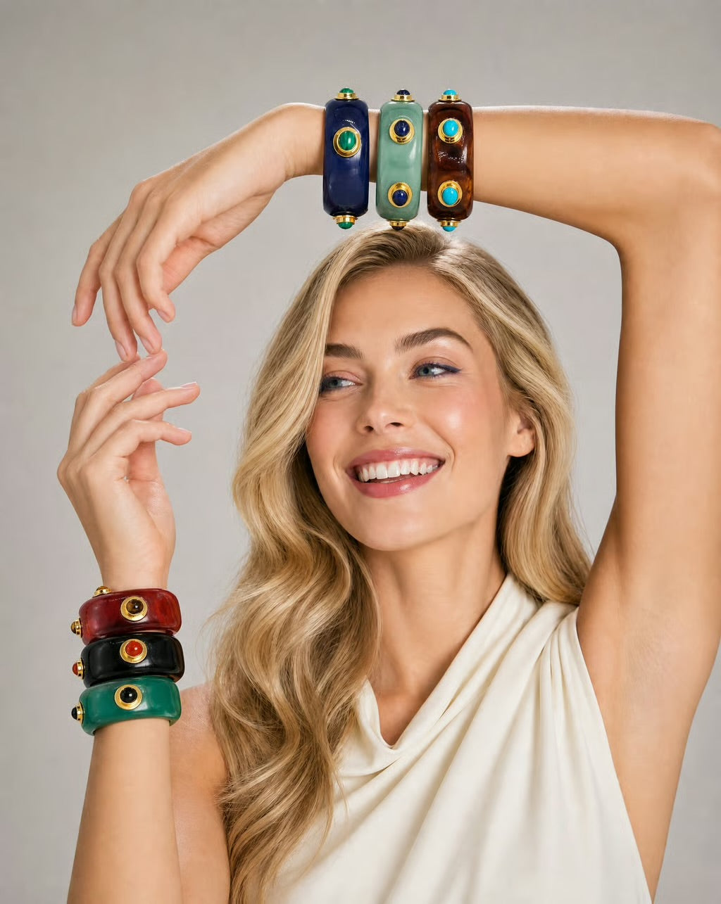 The Portofino French Resin Bangle