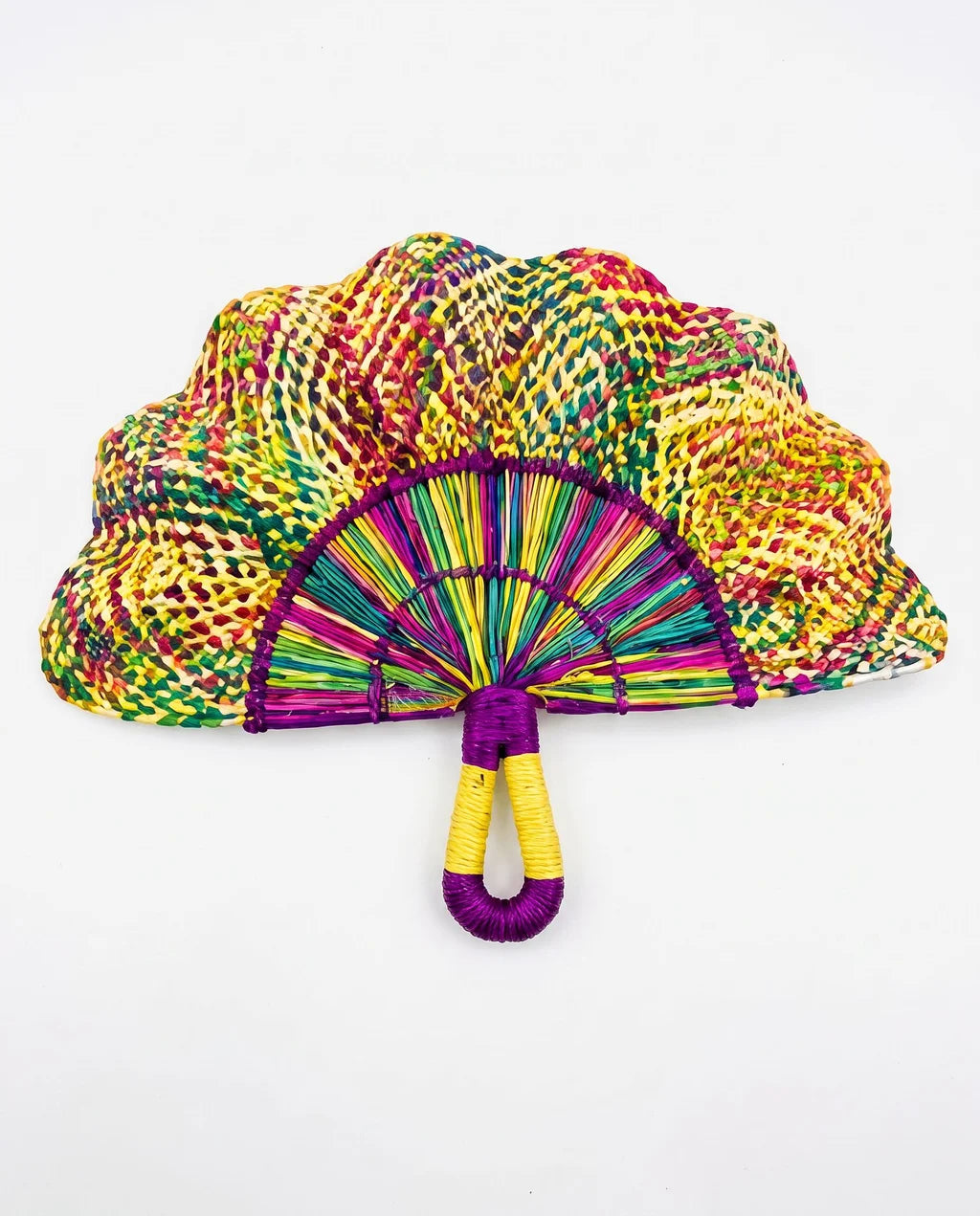 Colombiana Handwoven Artisan Fan