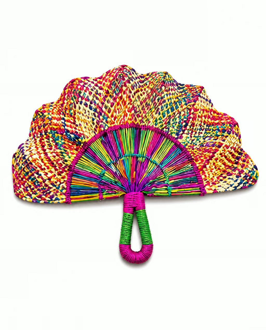 Colombiana Handwoven Artisan Fan