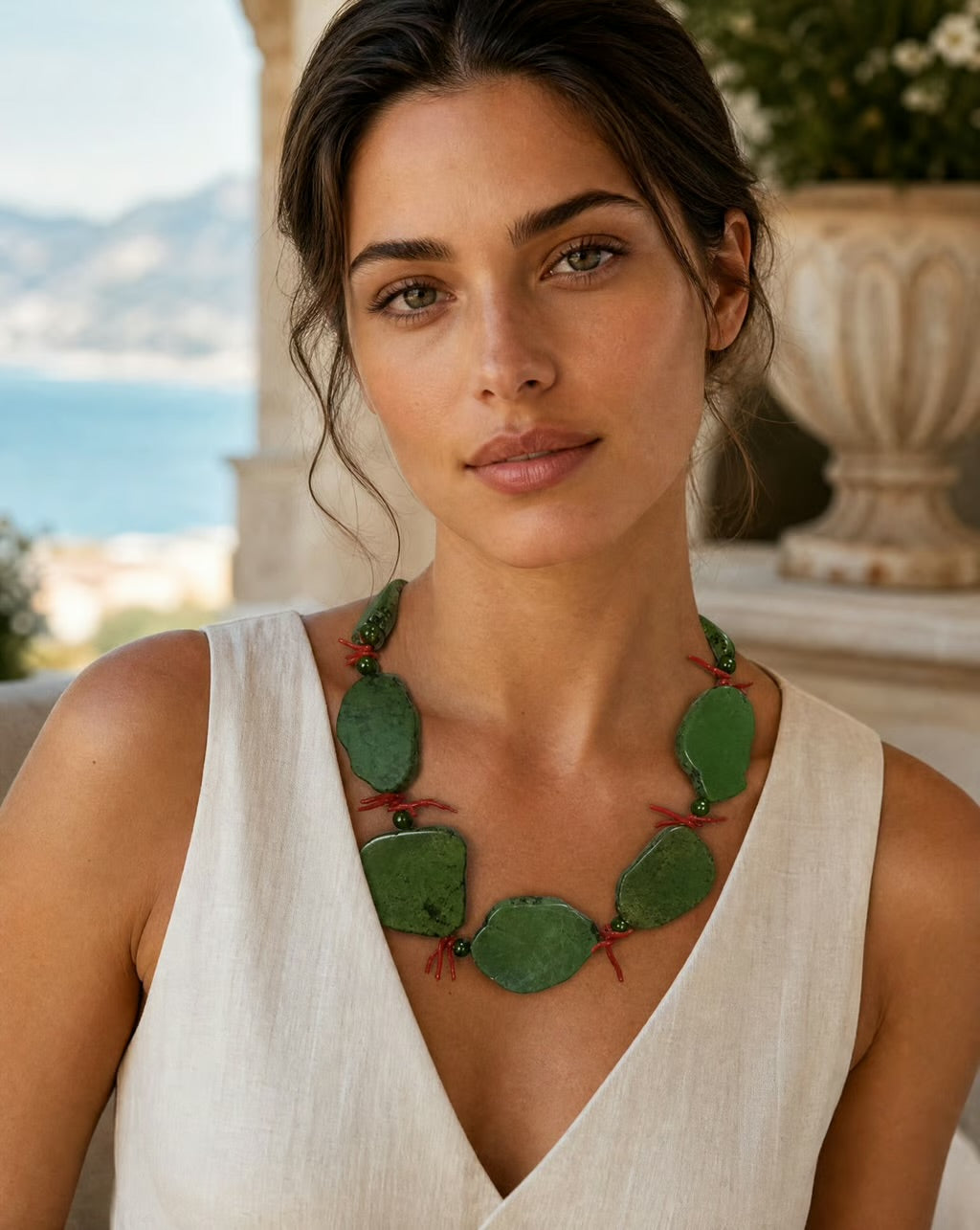 Giardino Verde Statement Necklace