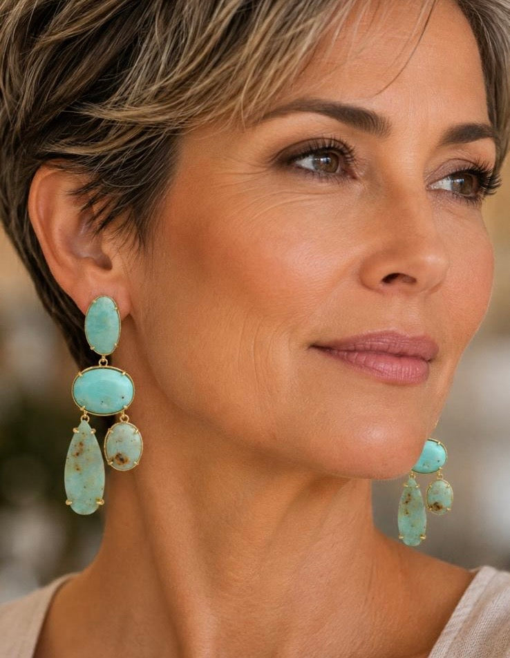 The Caribbean Blue Earrings