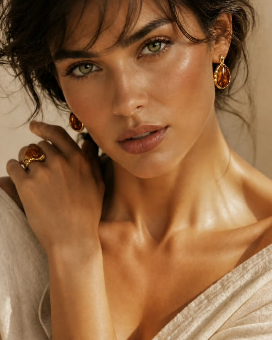 Amber Glow Earrings PRE-ORDER