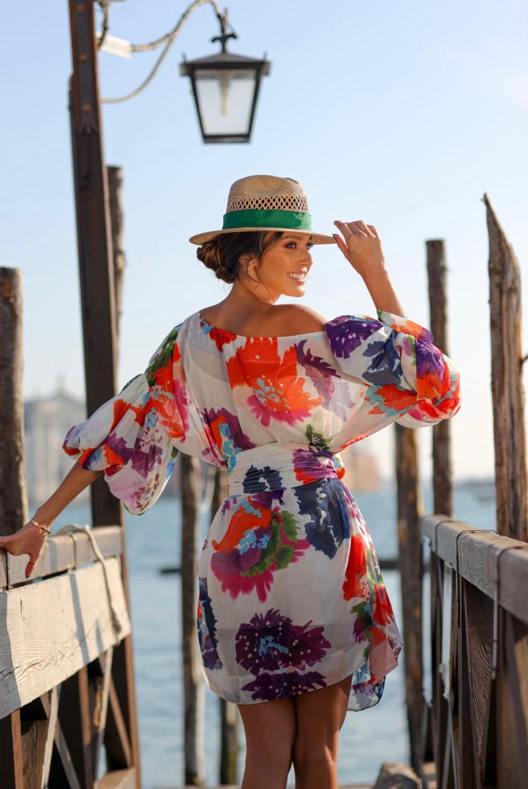 The Silk-Linen Off-Shoulder Dress