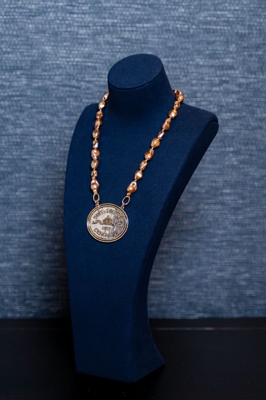 Moët Champagne Medallion Necklace