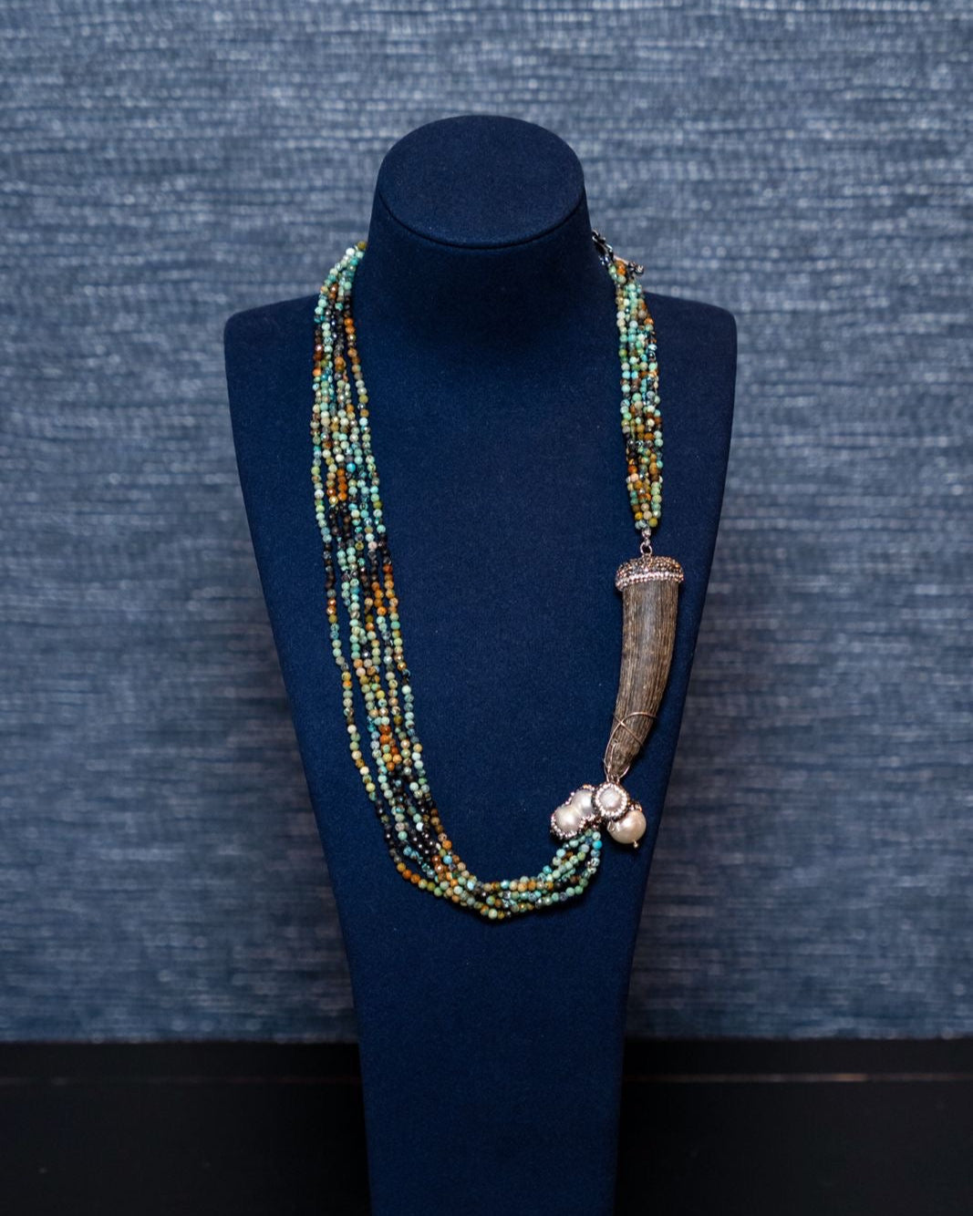 Sacred Earth Turquoise Necklace – Bold, Mystical & Full of Story