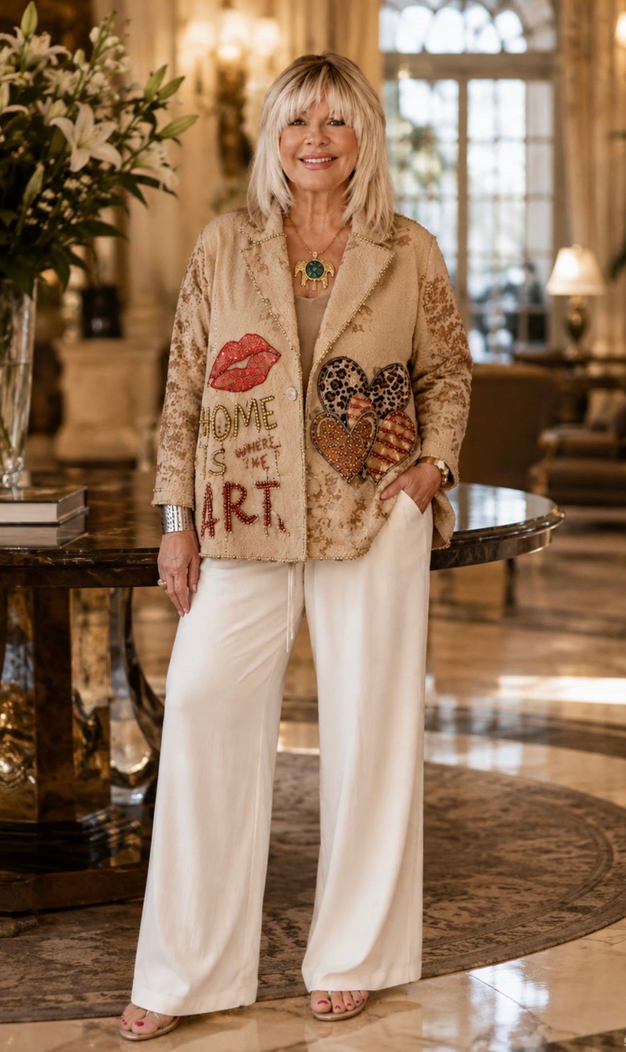 Wild at Heart Embellished Italian Jacket