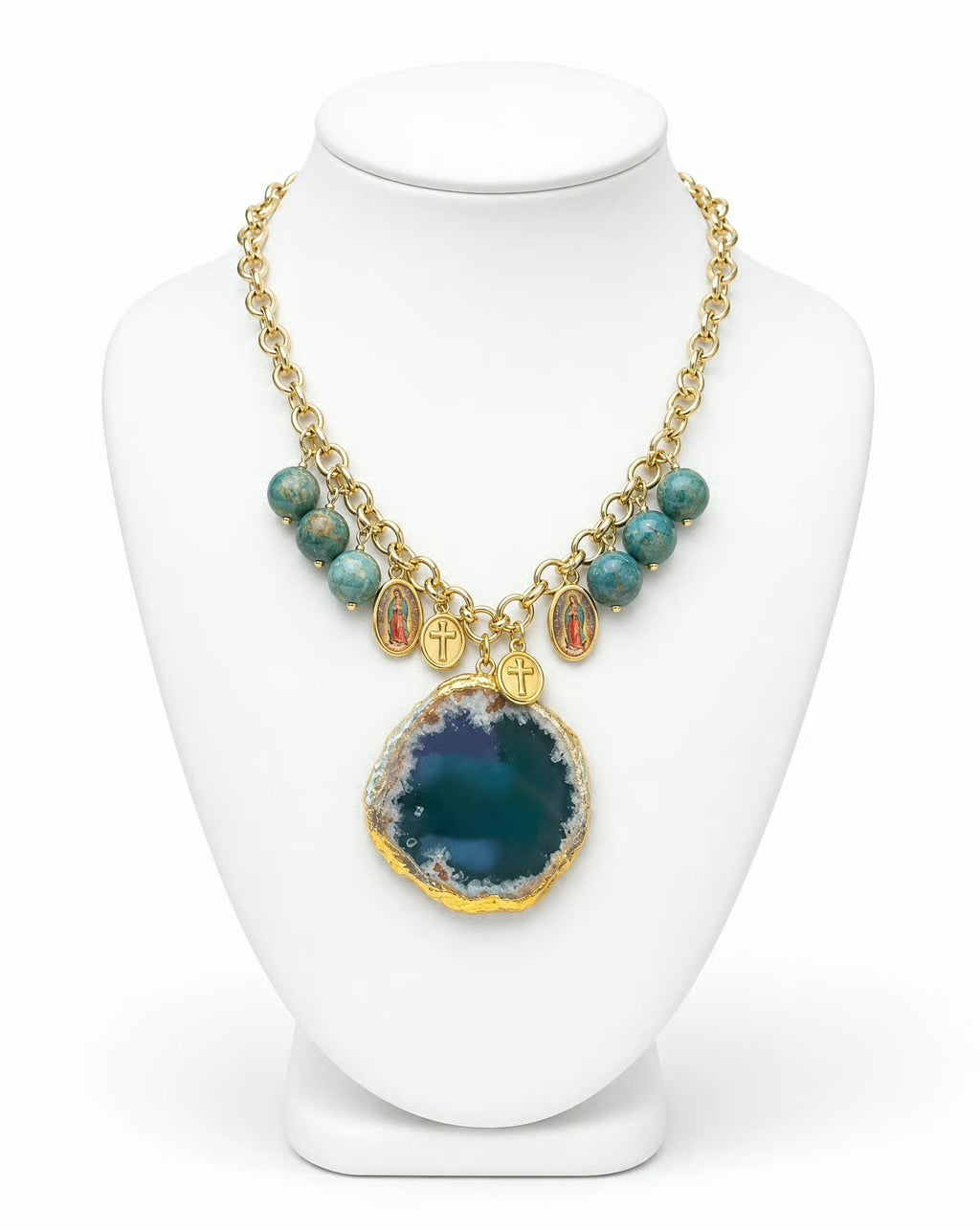Santuario Turquoise Medallion Necklace
