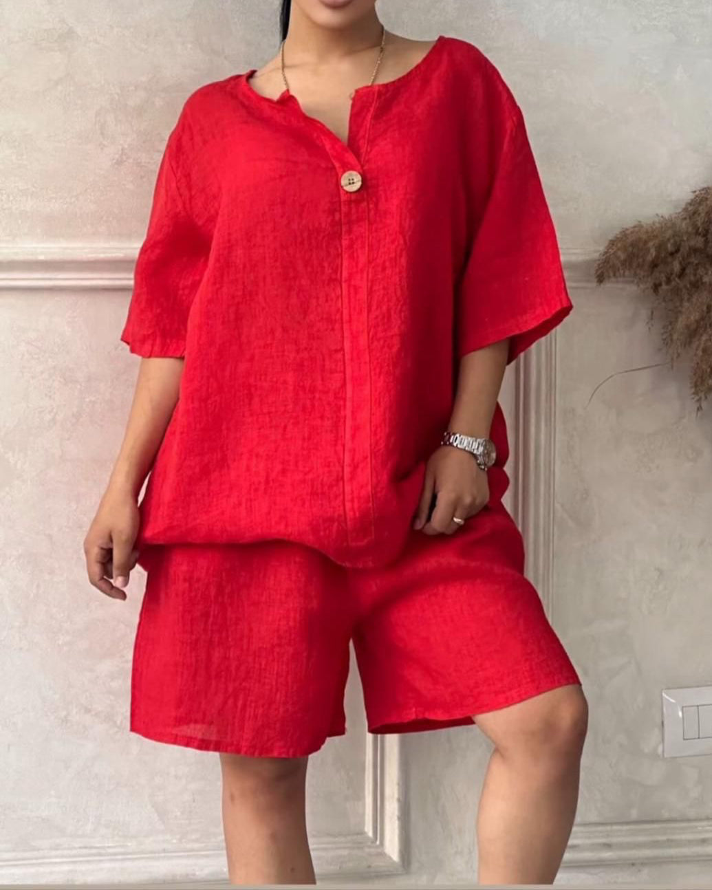 Linen Luxe Linen Blouse– Effortless Style, All Day Comfort