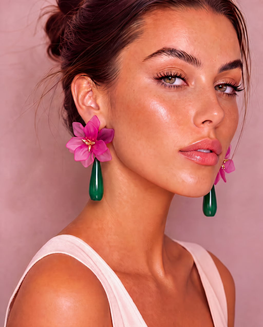 The Fleur de Soleil French Resin Earrings