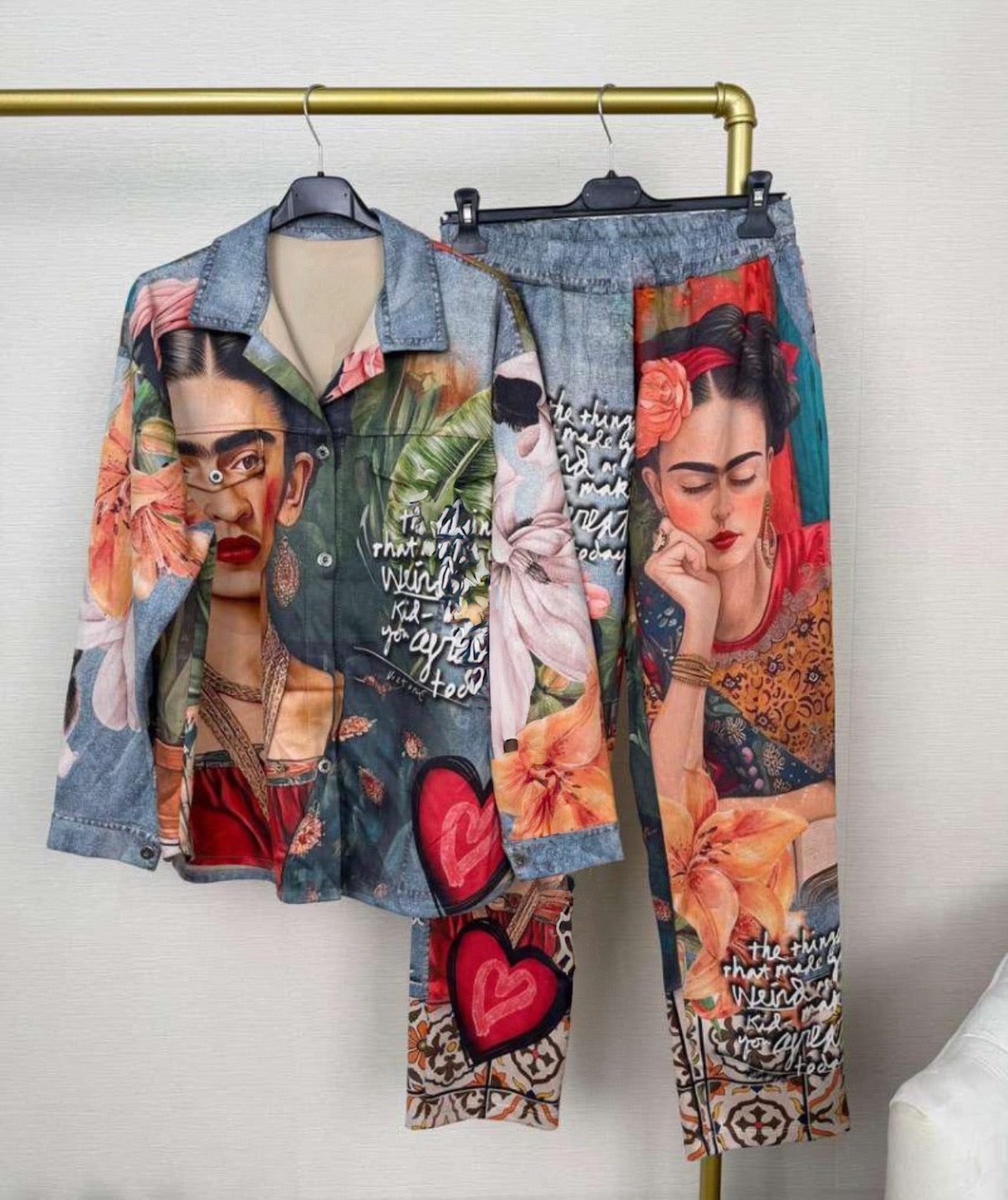 Frida Art Denim Set