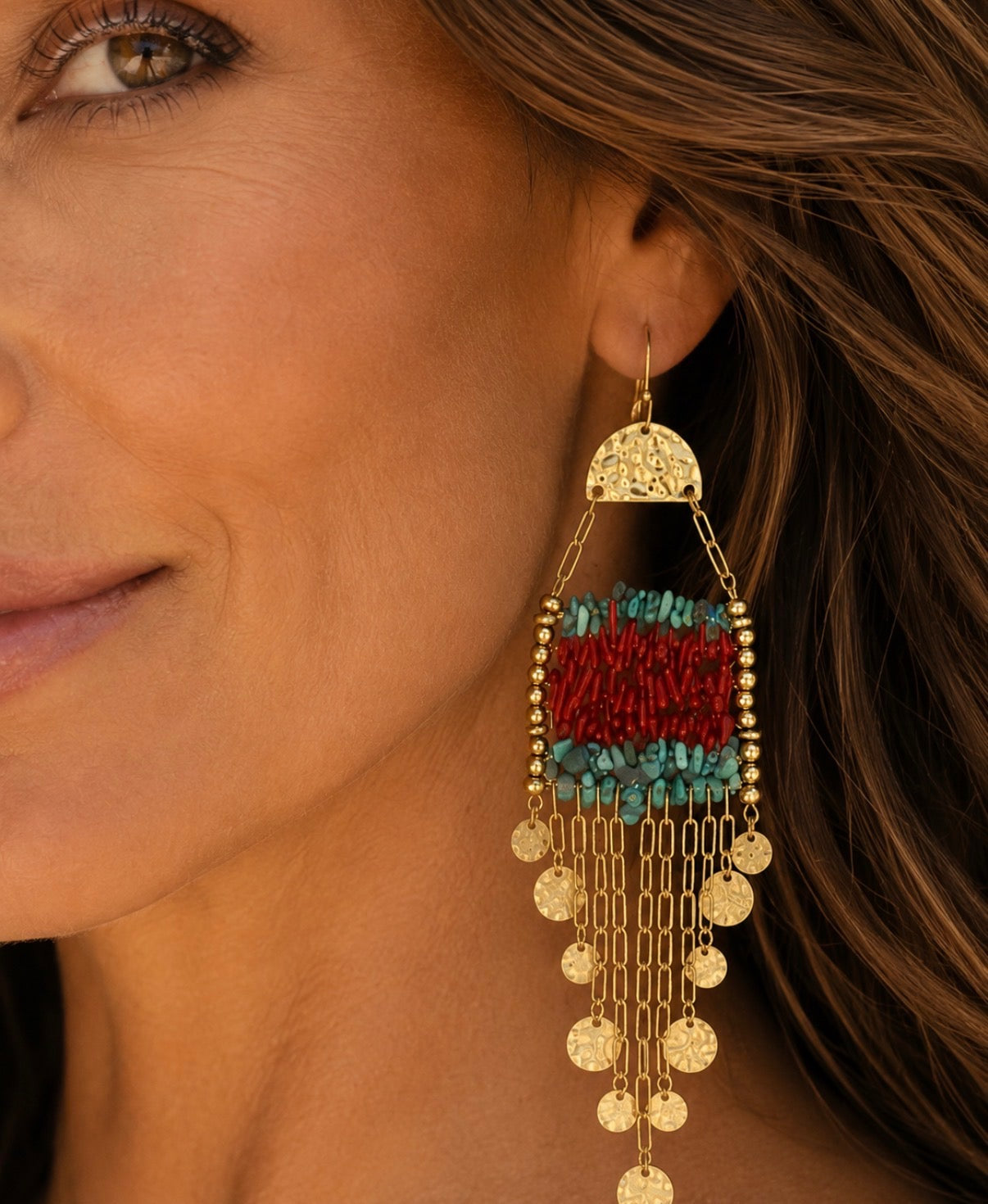 Capri Bazaar Cascade Earrings