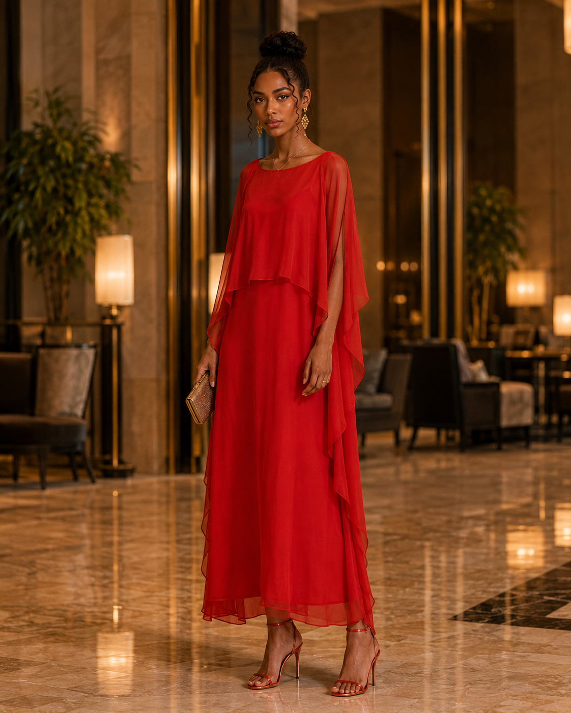 The Afterglow Chiffon Dress