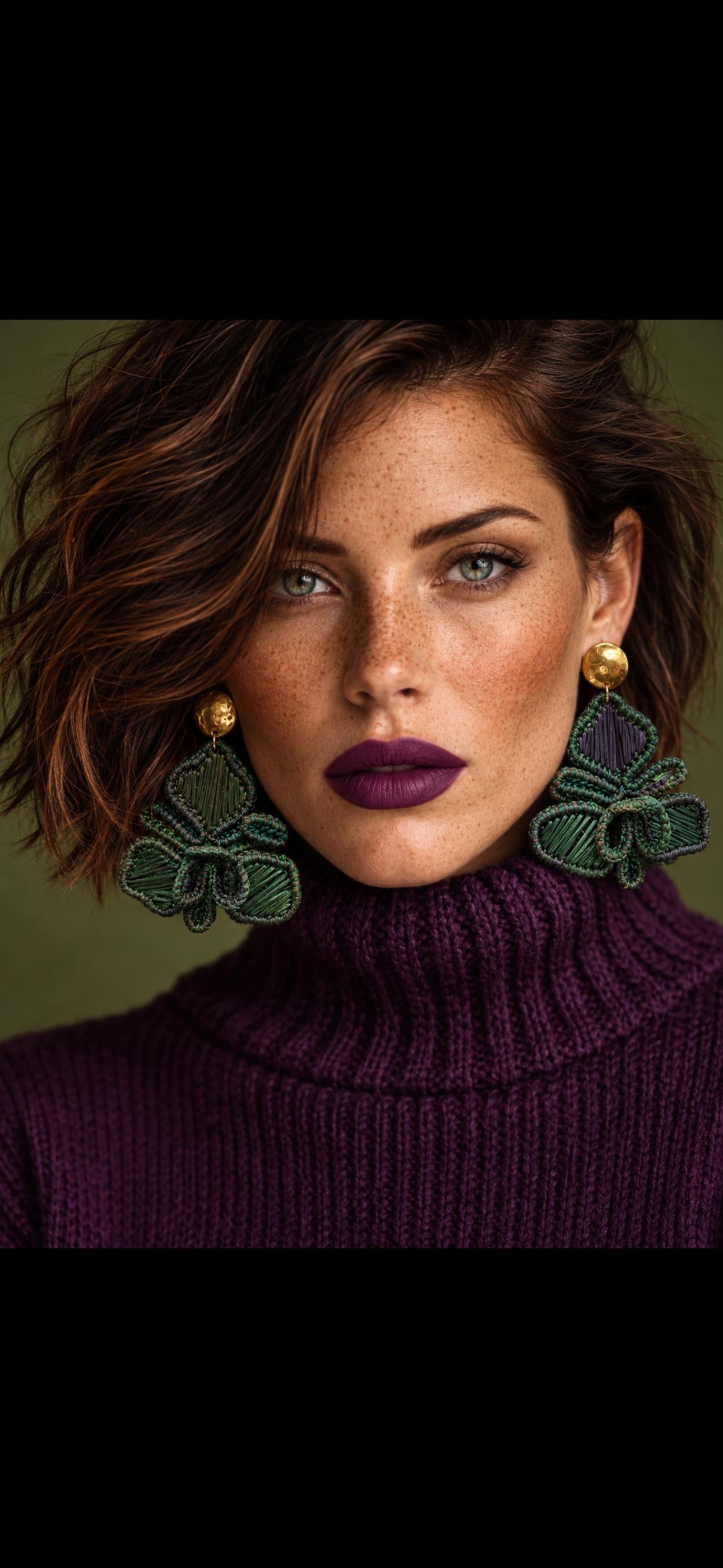 Verdant Bloom Statement Earrings