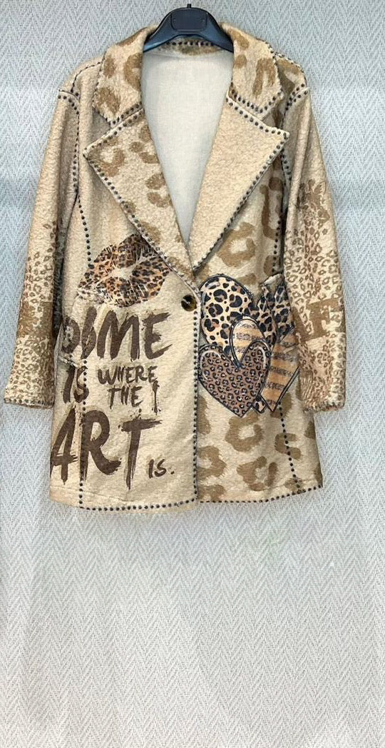 “Home Is Where the Art Is” Graphic Jacket