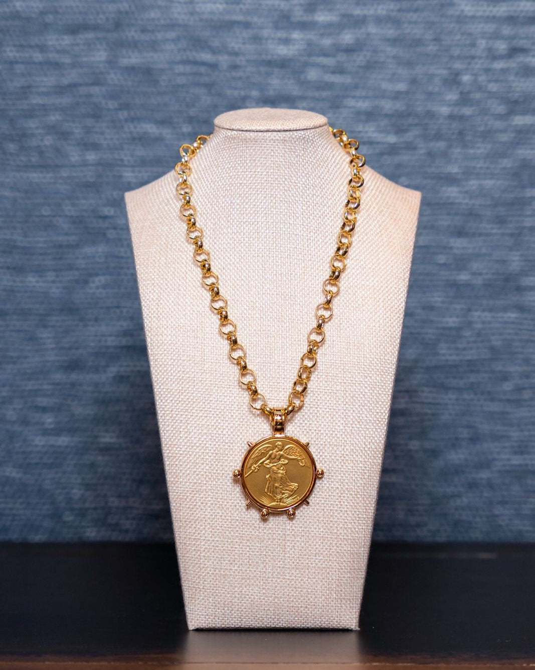 St Michael Medallion Necklace – Bold, Powerful & Timeless
