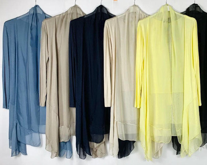 Sheer layering jacket