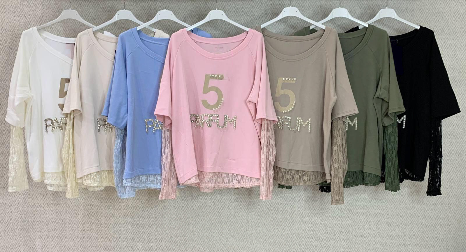 “5 Parfum” Layered Tee