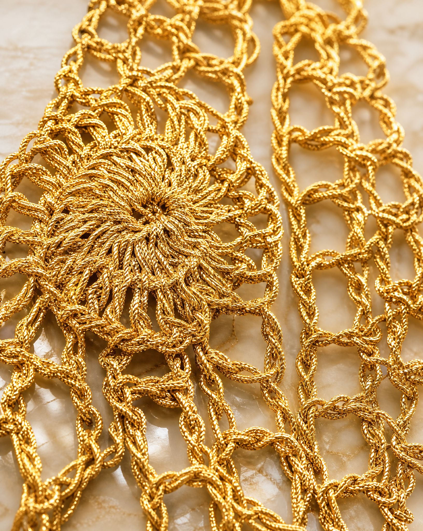 Helios Gold-Wrapped Artisan Belt