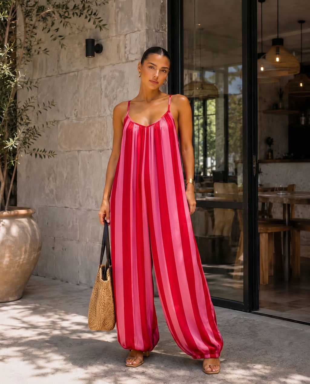 The Portofino Striped Jumpsuit