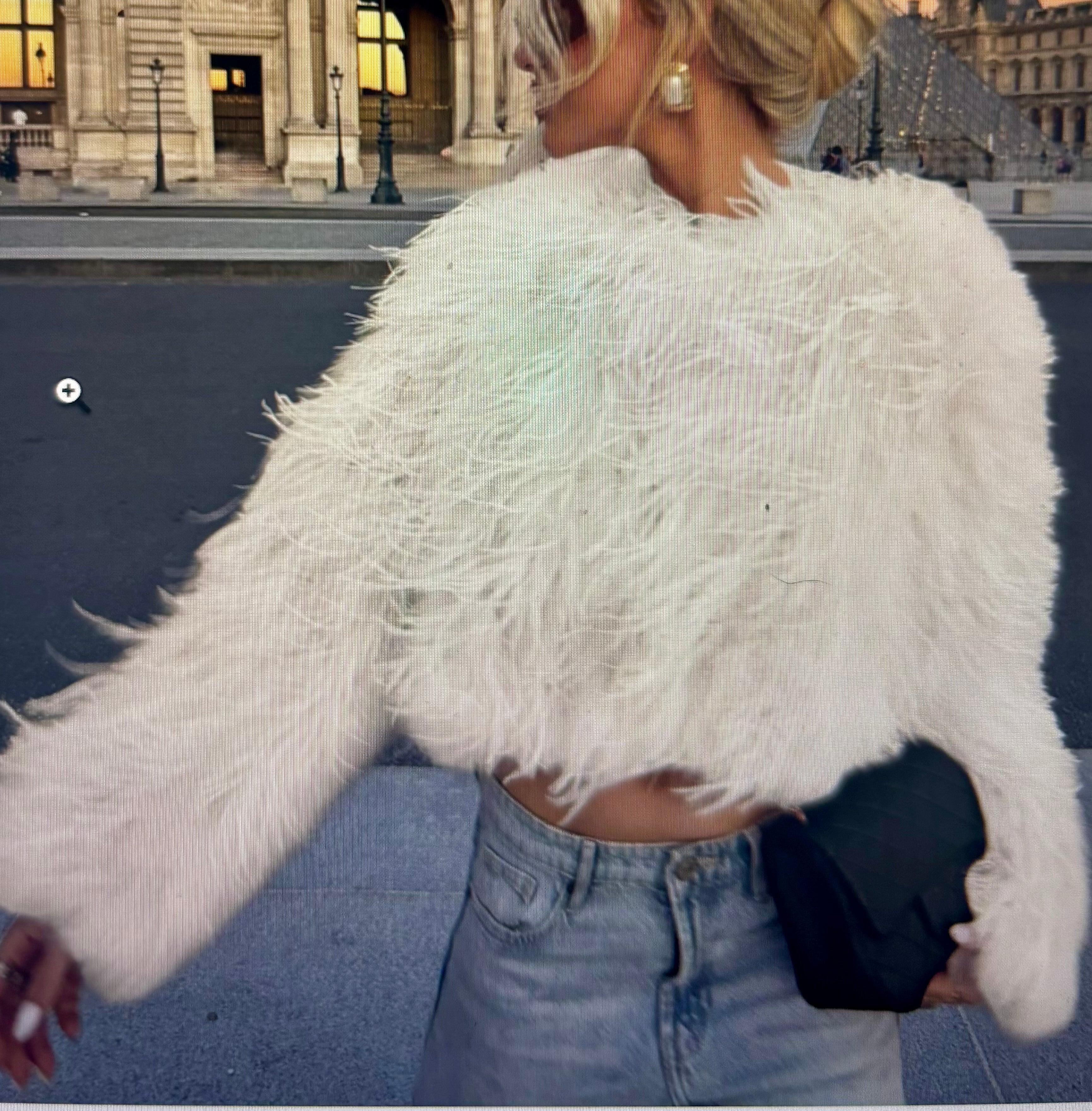 Parisian Feather Knit Cropped Jackets