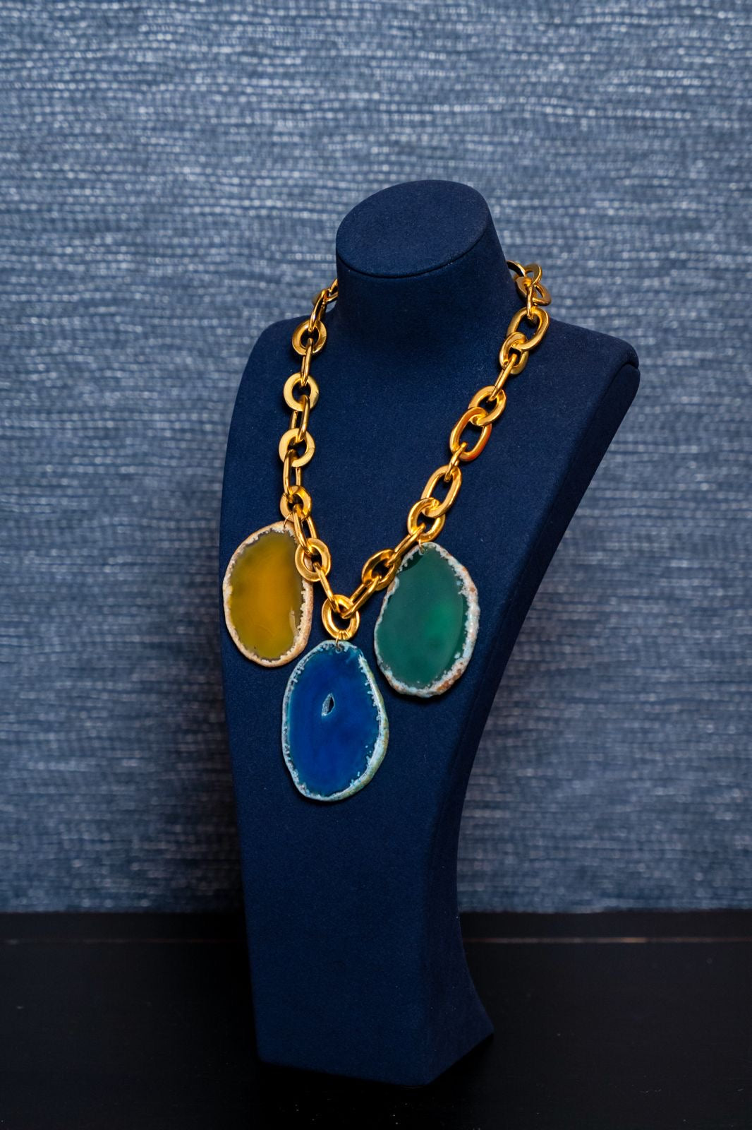 Triple Agate Power Necklace – Bold & Grounded