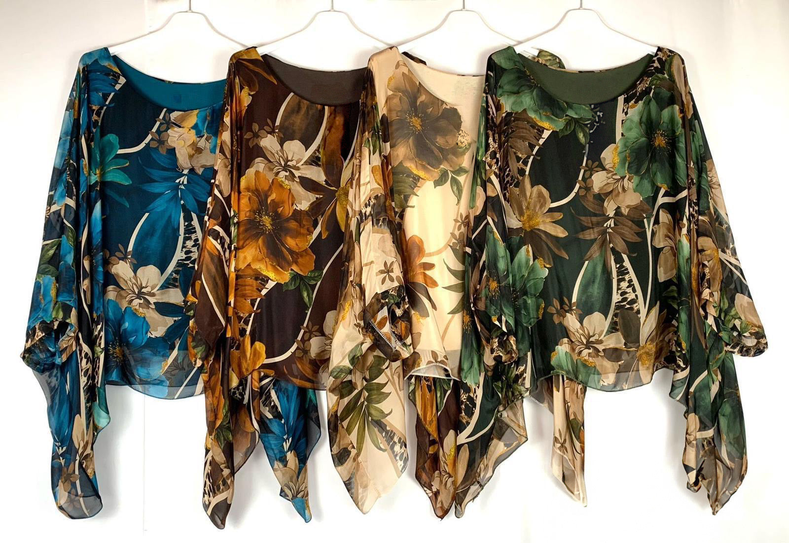 Sheer Floral Print Blouse