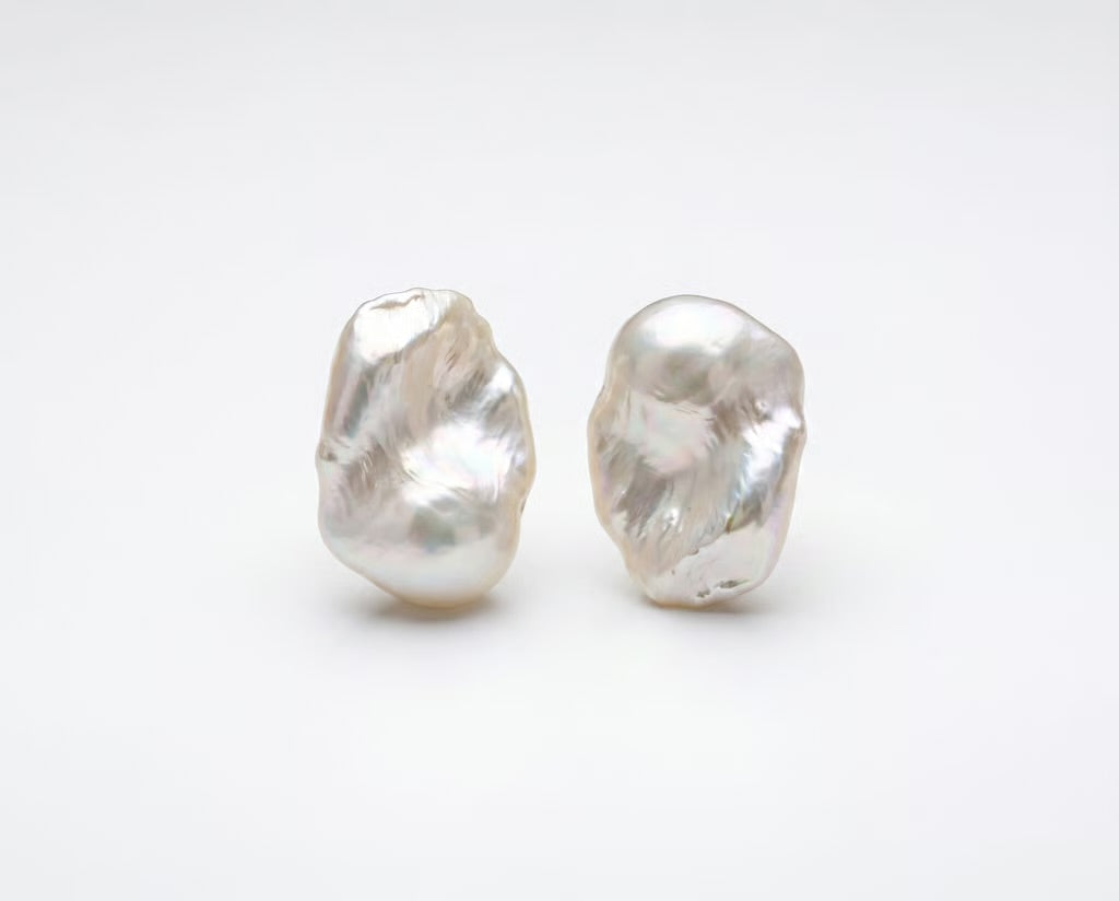 Jumbo Baroque Pearl Earrings